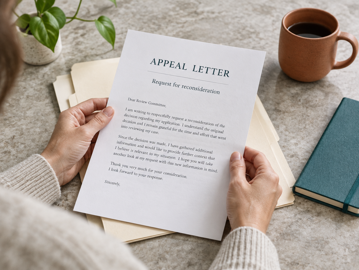 Reviewing an appeal letter